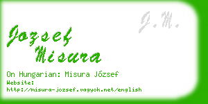jozsef misura business card